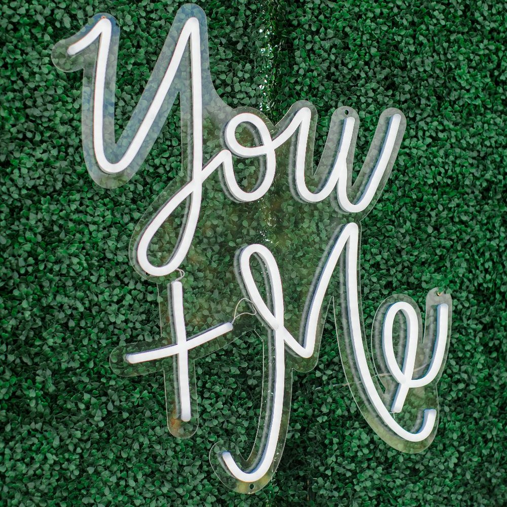 You + Me LED Sign